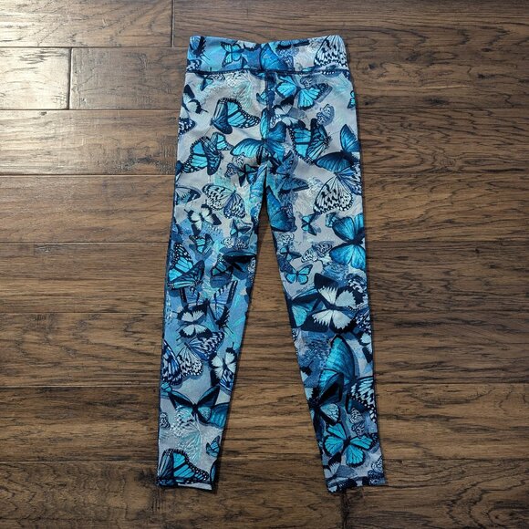 Gap kids leggings grey blue butterfly print size XL 12-13 - Picture 10 of 12